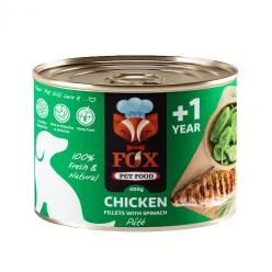 Fox Canned Adult Wet Dog Food With Chicken &amp; Spinach