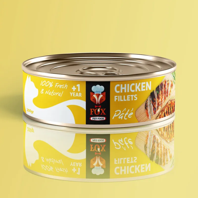 Fox Canned Cats Pate With Chicken Fillets With Liver