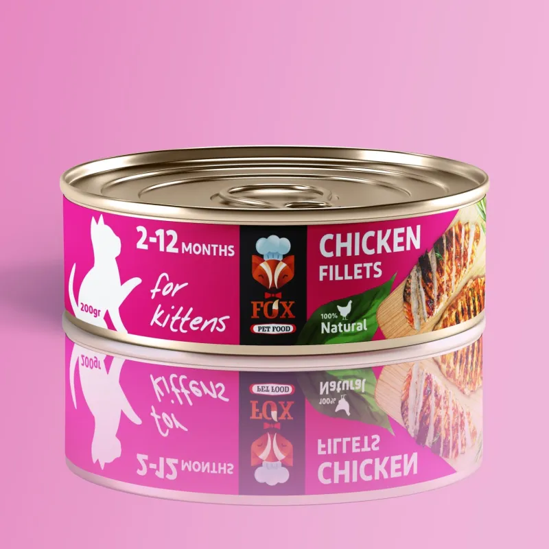 Fox Canned Kittens Pate With Chicken Fillets