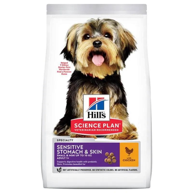 Hills Science Plan Sensitive Stomach &amp; Skin Small &amp; Mini Adult Dog Food with Chicken