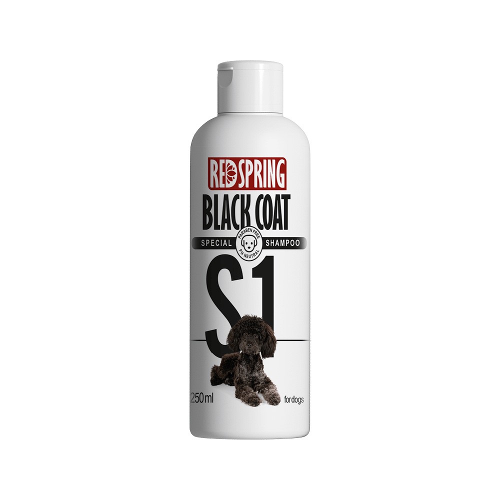 Red Spring Dog Shampoo With Black Coat 
