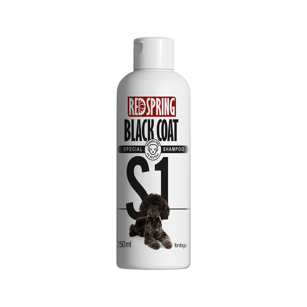Red Spring Dog Shampoo With Black Coat 