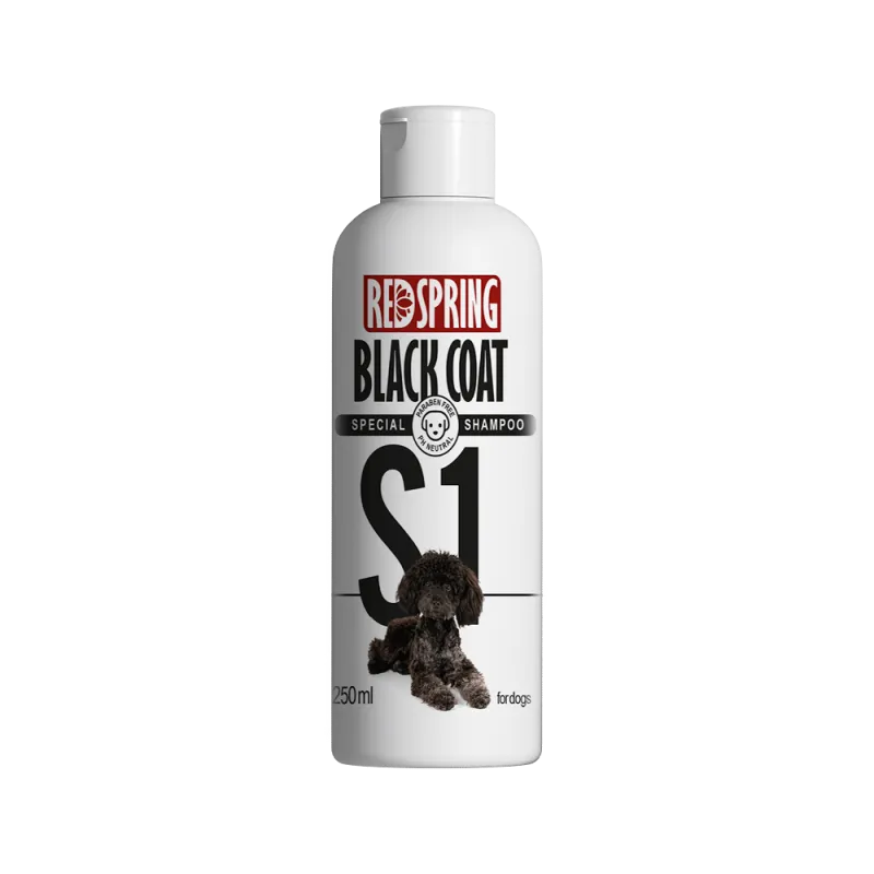 Red Spring Dog Shampoo With Black Coat 