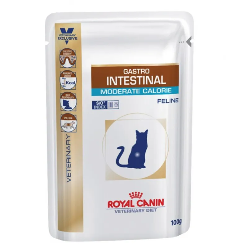 Royal Canin Gastrointestinal Moderate Calorie Pouch Adult Wet Cat Food