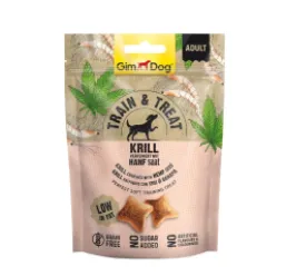 Gimdog Train &amp; Treat Dog Treat With Krill &amp; Hemp Seed