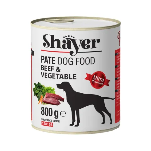 Shayer Pate Canned Adult Wet Dog With Beef &amp; Vegetable Flavor