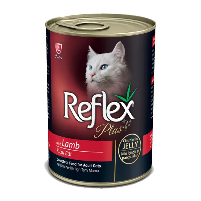 Reflex Plus Canned Adult Wet Cat Food With Lamb &amp; Rice In Jelly