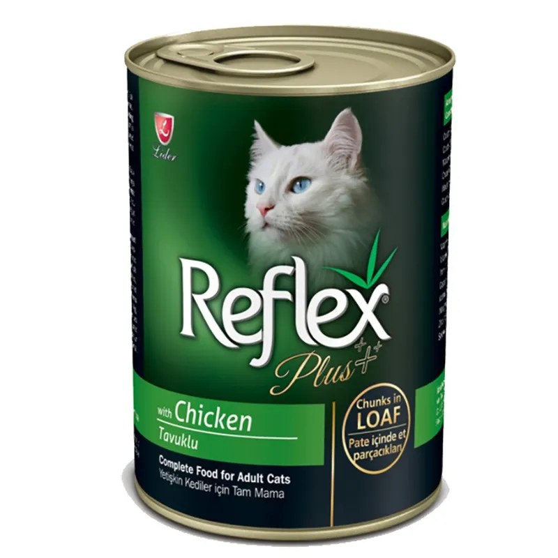 Reflex Plus Canned Adult Wet Cat Food With Chicken Flavor In Jelly