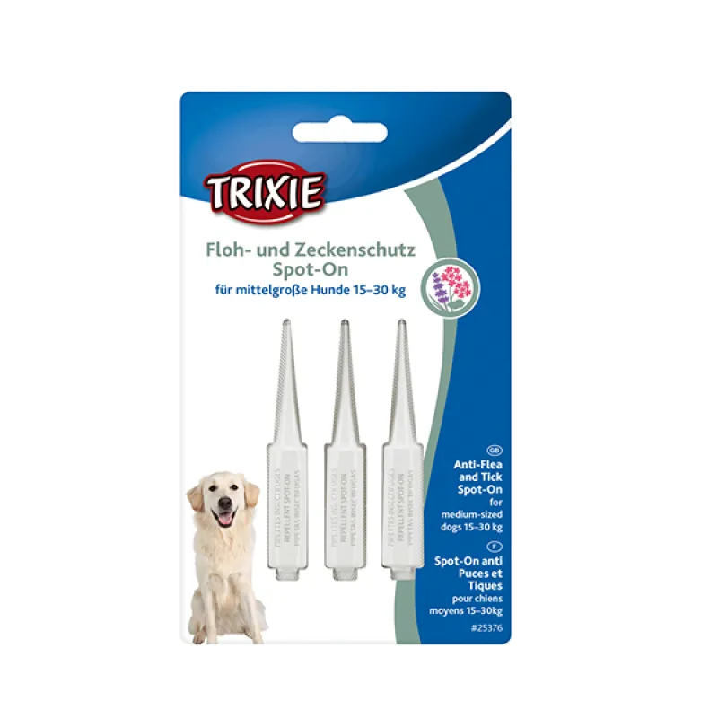 Trixie Dog Anti-Flea &amp; Tick Drops Between 15 &amp; 30 Kg