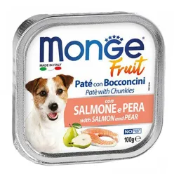 Monge Vom Adult Wet Dog Food With Salmon Fish &amp; Pear Flavor