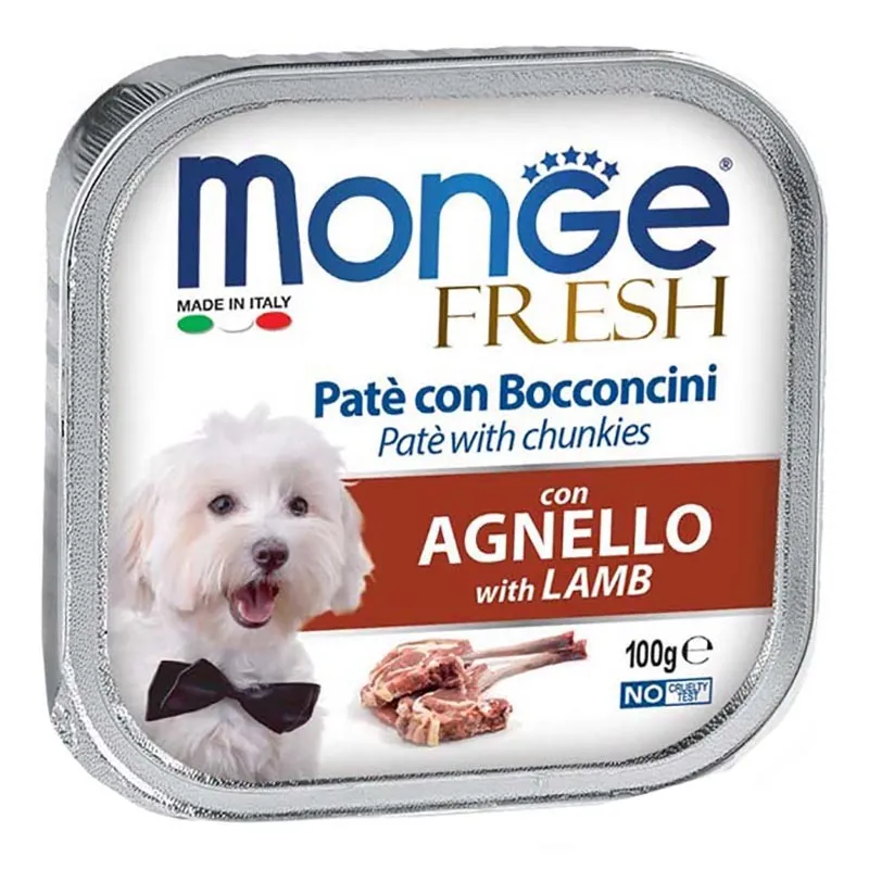 Monge Vom Adult Wet Dog Food With Lamb Flavor