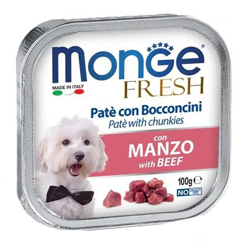 Monge Vom Adult Wet Dog Food With Beef Flavor