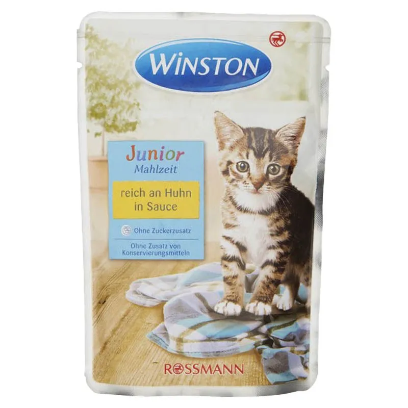 Winston Pouch Kitten Wet Food With Chicken In Sauce