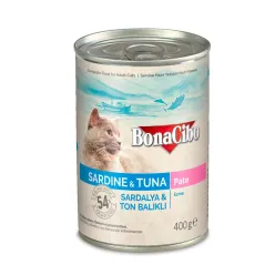 Bonacibo Canned Food For Cat With Sardine And Tuna