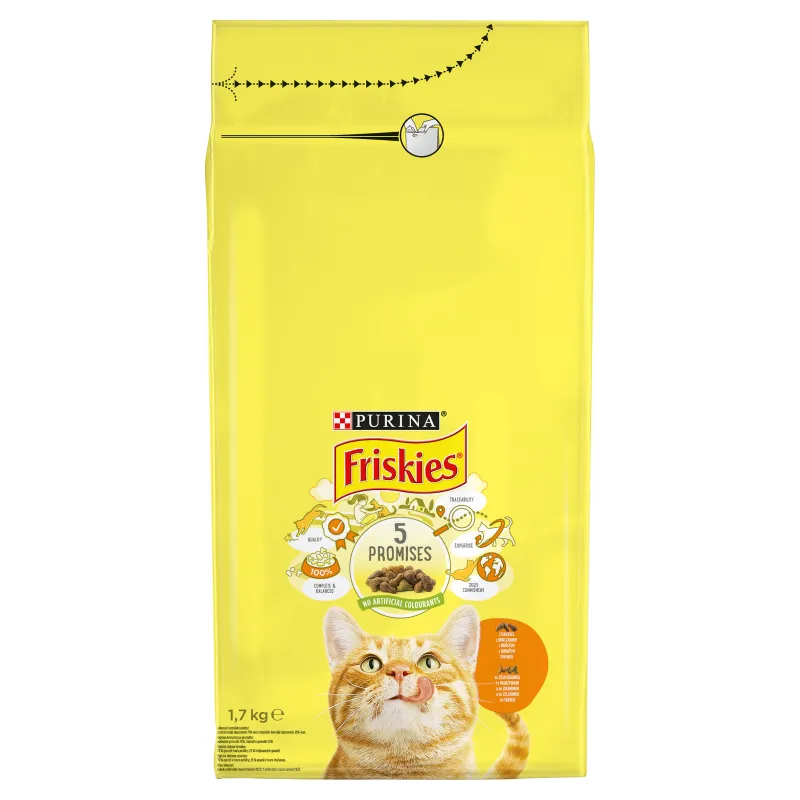 Friskies Cat Dry Food With Chicken And Vegetable