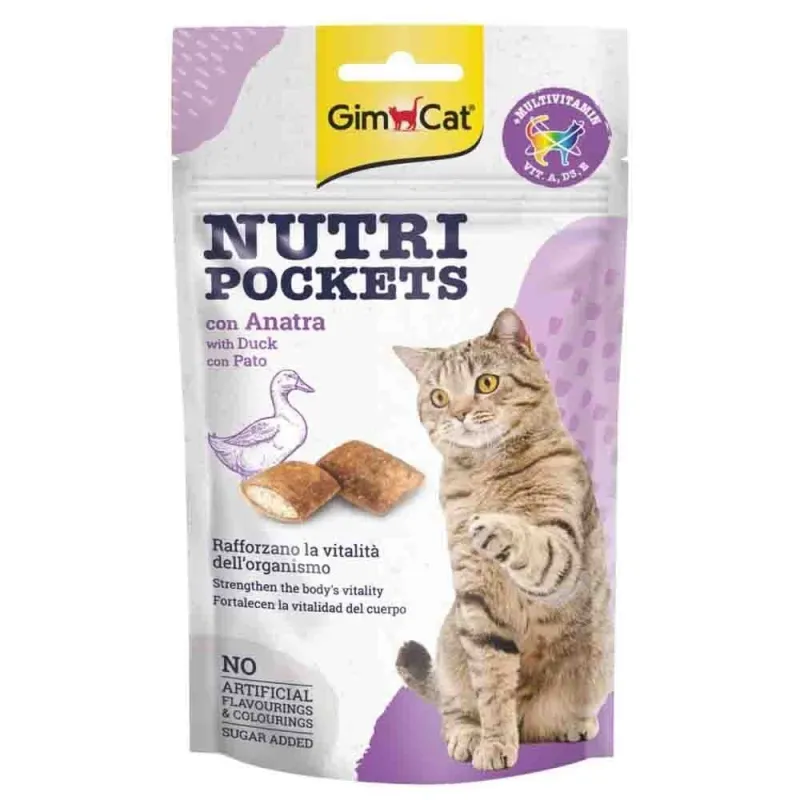 Gimcat Nutri Pockets Treat With Duck