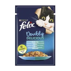 Felix Pouch Adult Wet Cat Food With Salmon &amp; Saedines In Jelly