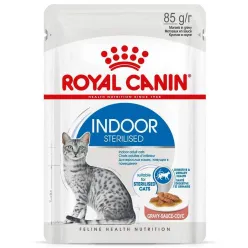 Royal Canin Indoor Sterilised Pouch Adult Wet Cat Food In Sauce