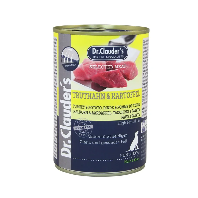 Dr.Clauder's Canned Adult Wet Dog Food With Turky &amp; potato