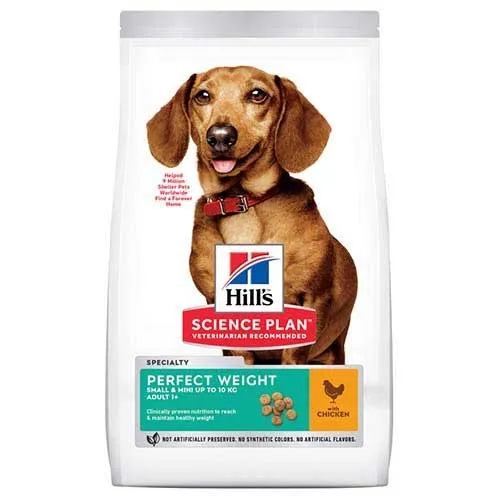 Hills Perfect Weight Small Breed Dry Dog Food With Chicken Flavor