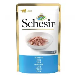 Schesir Pouch Adult Wet Cat Food With Tuna In Jelly