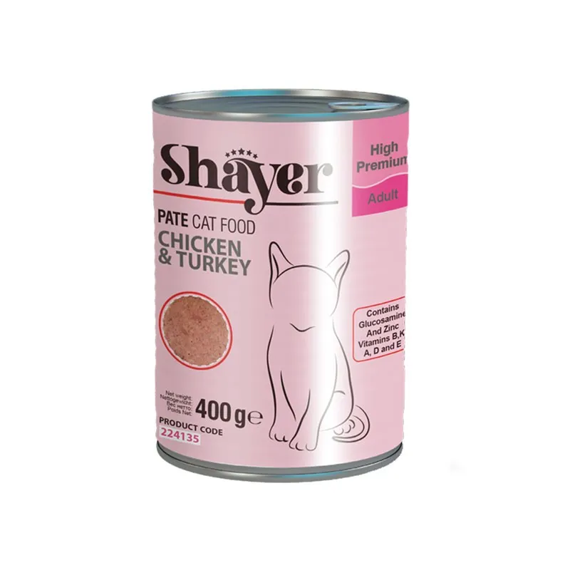 Shayer Pate Cat Food Chicken &amp; Turkey