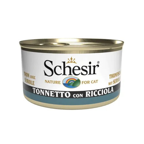 Schesir Canned Adult Wet Cat Food With Tuna Fish &amp; Yellow Tail Fish