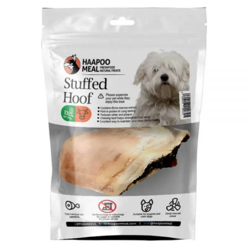 Hapoo Meal Natural Treat Dog With Stuffed Hoof