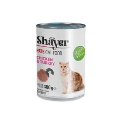 Shayer Pate Canned Senior Cat Food With Chicken &amp; Turkey Flavor