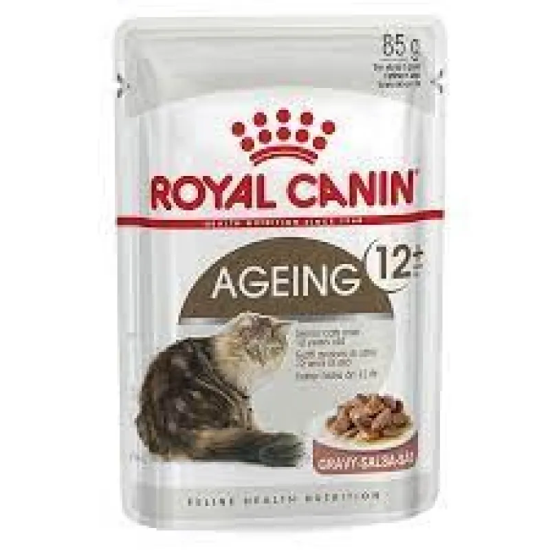 Royal Canin Ageing Pouch Senior Wet Cat Food With Chicken In Jelly