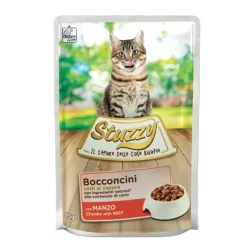 Stuzzy Pouch Adult Wet Cat Food With Beef Flavor In Gravy