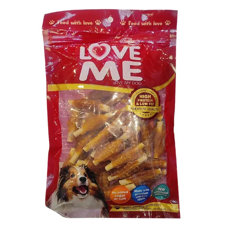 Love Me Short Stick Dog Treat With Chicken Flavor