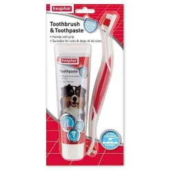 Beaphar Dog Toothbrush &amp; Tooshpaste Set