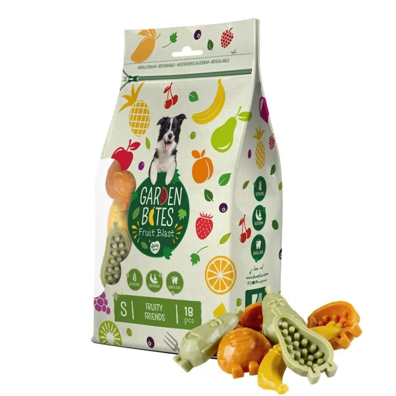 Duvo Garden Bites Fruity Friends Dog Dental With Vegetables Flavor