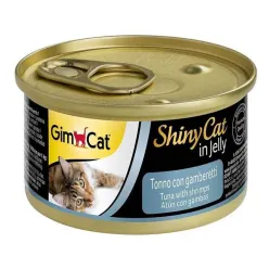 Gimcat Shiny Canned Adult Wet Cat Food With Tuna Fish &amp; Shrimp Flavor