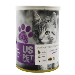 Us Pet Canned Kitten Wet Food With Chicken &amp; Appel Flavor