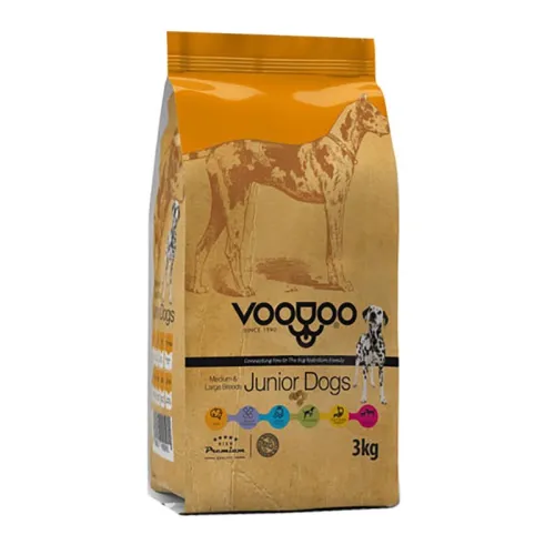 Voodoo Pet Large &amp; Medium Breed Puppy Dry Food With Poultry Flavor