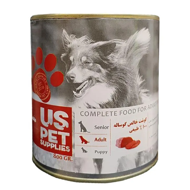 Us Pet Canned Adult Wet Dog Food With Calf Flavor