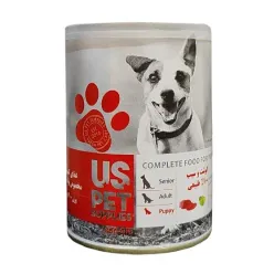 Us Pet Canned Puppy Wet Food With Meat &amp; Appel Flavor