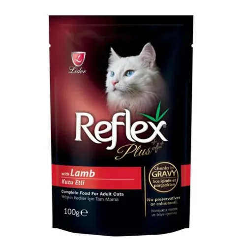 Reflex Plus Pouch Adult Wet Cat Food With Lamb Flavor In Gravy