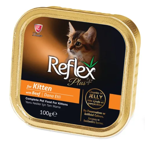 Reflex Plus Vom Kitten Wet Food With Beef Flavor In Jelly