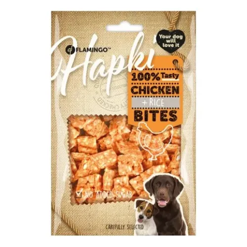 Flamingo Dog Bite Treat With Chicken &amp; Rice Flavor 