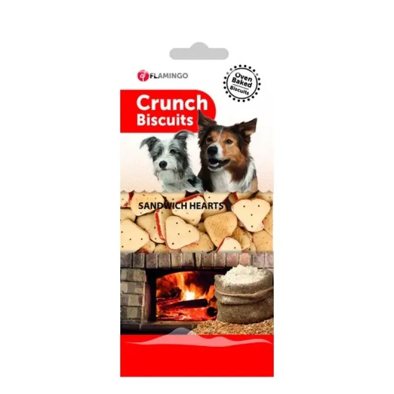 Flamingo Snack Crunch Biscuit Sandwich Dog Treat With Chicken Flavor