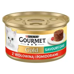 Gourmet Gold Savoury Cake Beef &amp; Tomato Wet Cat Food