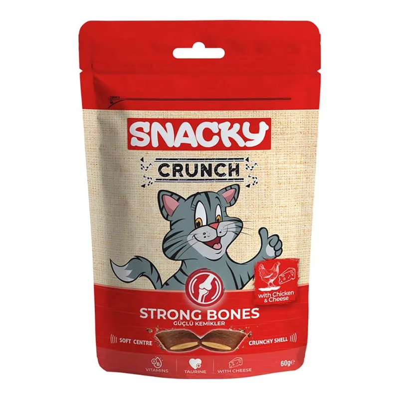 Snacky Crunch Chicken &amp; Cheese Cat Award Strong Bones