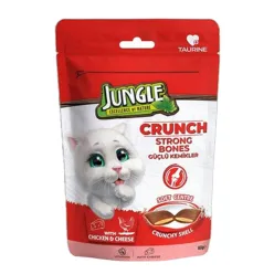 Jungle Crunch Dry Cat Treat Strong Bones with Chicken &amp; Cheese