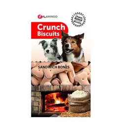 Flamingo Crunch Dog Treats Bone Shape