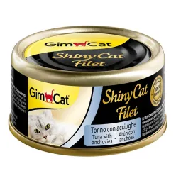 Gimcat Shiny Cat Filet Wet Cat Food With Tuna &amp; Anchovies