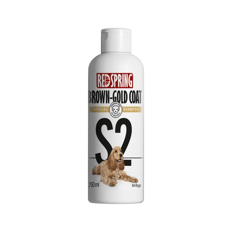 Red Spring Shampoo For Golden &amp; Brown Coat Dogs