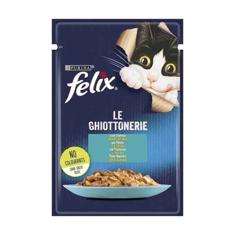 Felix Pouch Adult Wet Cat Food With Tuna Fish Flavor In Jelly